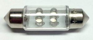 12V 36mm Buis 4x LED Wit 0.27W Lamp